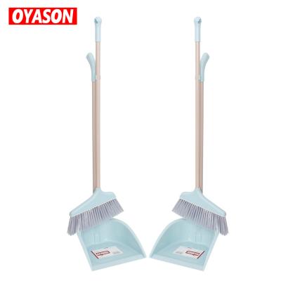 China Hotel Home High Quality Floor Tool Long Handle Broom Cleaning Soft Plastic Dustpan for sale