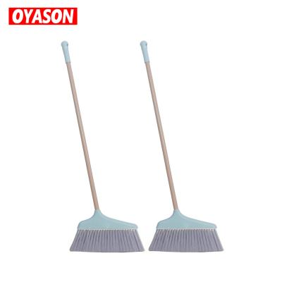 China Low Price Hotel Home Floor Clean Tool Plastic Soft Broom With Long Handle for sale