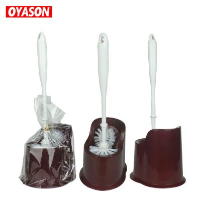 China Stocked Promotional Cheap Plastic Toilet Cleaning Brush With Holder for sale