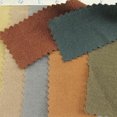 China Wholesale woven plain style sand wash crepe fabric 55% 45% cotton blend linen fabrics for coats for apparel, bedding, bag for sale