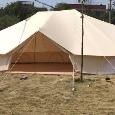 China Yurt Tent 4*6M Cotton Canvas Bell Tent Luxury Waterproof 100% Cotton Canvas Emperor Tent UV-Resistant for sale