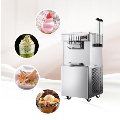 China Vertical Commercial Five Flavors Factory Snacks Ice Cream Machine Automatic Soft Cone Ice Cream Machine for sale