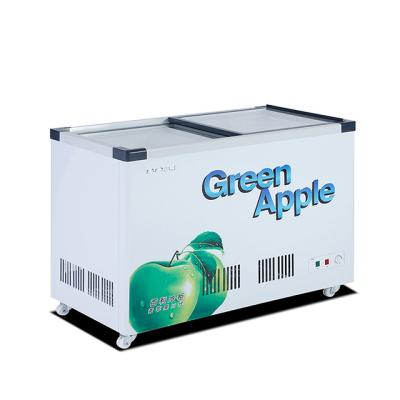 China New Design Single-temperature Display Large Capacity Commercial Freezer Deep Freezer Island Horizontal Fridge Freezer for sale