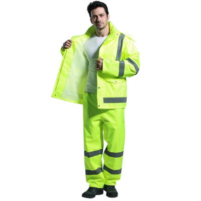 China Water Proof Men's Winter Construction Safety Jackets Clothing Customized Overall Uniform Work Reflective Set for sale