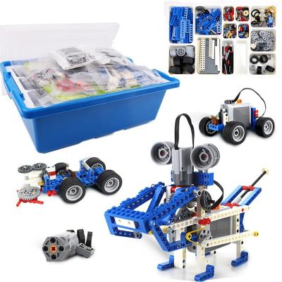 China 396 Bricks 396 Pieces Building Block Mechanisms Base Set Simple & Powered Machines 9686 Educational Toy Kit for sale