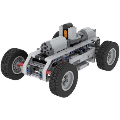 China RC Stemedu 186+ Bricks Technical Electric Power Functions Remote-Controlled 2WD RC Car Chassis Motors Building Blocks PF Bricks for sale