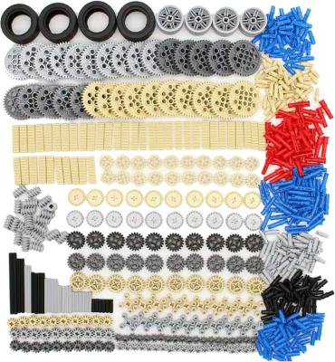 China Stemedu 638PCS MOC Gear and Axle Set Building Block DIY Gears Assortment Pack-Gears, Pins, Axles T0909 for sale