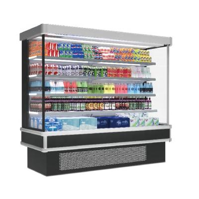 China Hot Sales Single-temperature Plug In Freezer Open Chiller Refrigerator For Shop / Supermarket / Store for sale