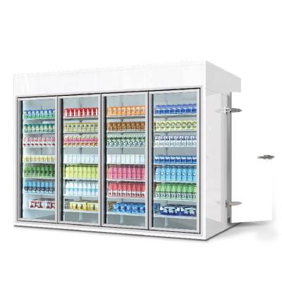 China Modular / Customized Refrigerator Display Showcase Double-temperature Walk In Freezer Frozen Freezing Cold Room for sale