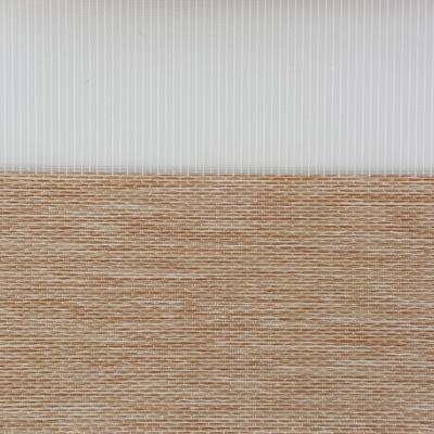 China Minimalist Blackout PVC Hemp Texture Sunscreen Anti-UV Imitated 100% Zebra Blinds Fabric for sale