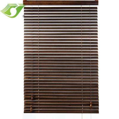 China Blackout/Semi Blackout Shades Double Rope 35mm Easy Installation Roller Shutter Suppliers European Classic Wood Venetian Blinds Windows for sale