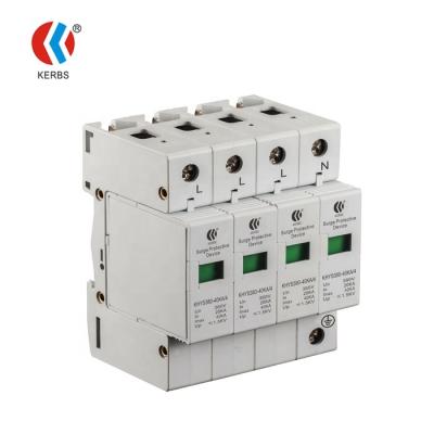 China Power Surge Protector 380V 40kA Lightning Arrester SPD for sale