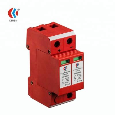 China Class C 2 poles dc lightning protection system 500v 800v 1000v surge protection device for sale