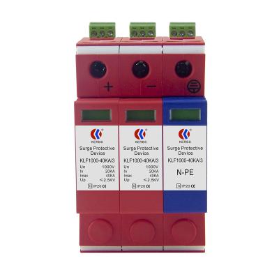 China Solar System DC SPD 500V 600V 800V 1000V 20KA 40KA Surge Protection Device for sale