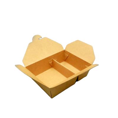 China Disposable Wholesale Biodegradable Lunch Box Fast Food Disposable Take Out Lunch Box for sale