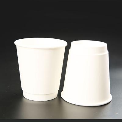 China Manufacturer Recyclable Custom Printed Hot Drinking Disposable 4oz 10oz Double Wall Paper Cup for sale