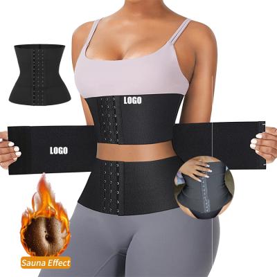 China Breathable Hot Women Waist Trainer Corset Weight Loss Workout Body Shapewear Girdle Slimming Belt Stomach Corset Waist Trainer Shaper for sale