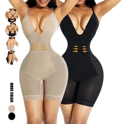 China HEXIN Antibacterial Women's Deep Abdominal Tummy Control Butt Enhancer Butt Lifter Seamless Body Shaper Shapewear for sale