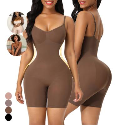 China HEXIN Antibacterial Women's Shaper Jumpsuit Shapewear Full Hip Padded Seamless Shapewear Women Full Body Shapewear Jumpsuit for sale