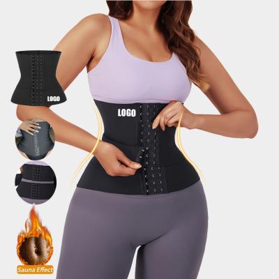 China Customs Service Antibacterial Body Shaper Adjustable Waist Trainer Hangs Belly Wrap Waist Trainer Private Label Latex Abdominal Trainer for sale