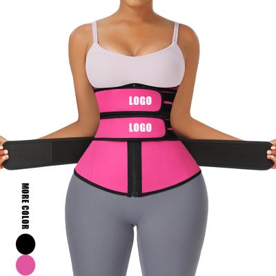 China Best Waist Trainer Body Shaper 3 Strap Trimmer Antibacterial Control Tummy Control Steel Bone Waist Trainer Shapewear for sale