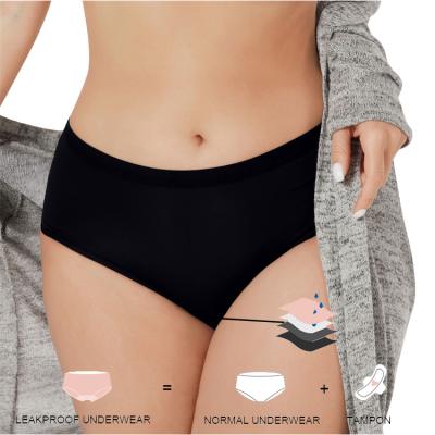 China HEXIN Antibacterial Women's Seamless Absorbent Skin-friendly 4 Layer Underwear Period Underwear Leak Proof Menstrual Period Panties for sale