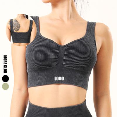 China Breathable New Fashion Seamless Yoga Bra Tops Fitness Yoga Sports Seamless High Impact Bra for sale