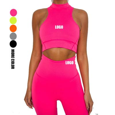 China 2022 Women's High Waist Workout Breathable Fitness Sportswear Yoga Set Set Gym Elastic Fitness Activewear Seamless Set for sale