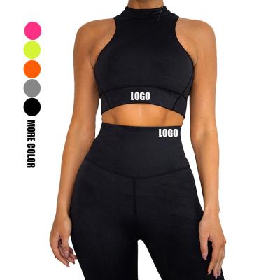 China Breathable Logo Service Two Piece Fitness Custom Yoga Wear Sets High Waist Gaiters Yoga Sets Seamless Pants Yoga Set for sale