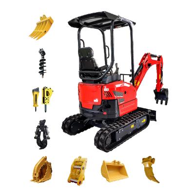 China China Factory New 1.5t Mini Excavators Prices Mini Excavators 0.9t 1 Ton Micro Diggers Excavator Steel Crawler for sale