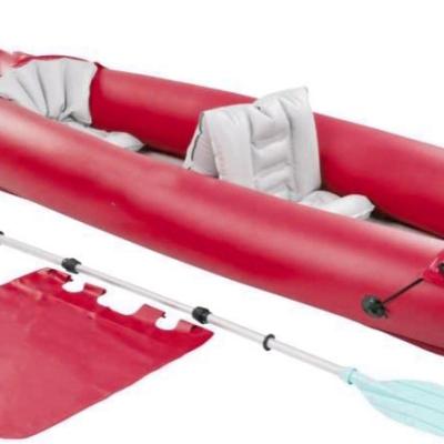 China Durable Red Colored PVC Kayak 2 Person Outdoor Kayak Top Selling Kayak for sale