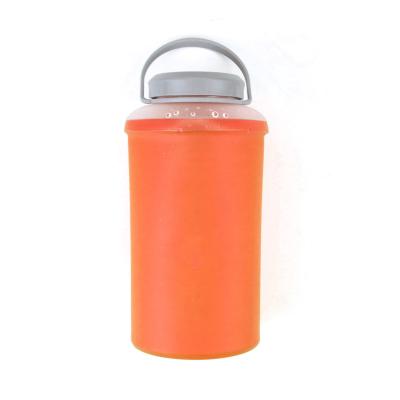 China 800ml Leak Resistant Sustainable Sports Soft Rise Soft Water Bottles for sale