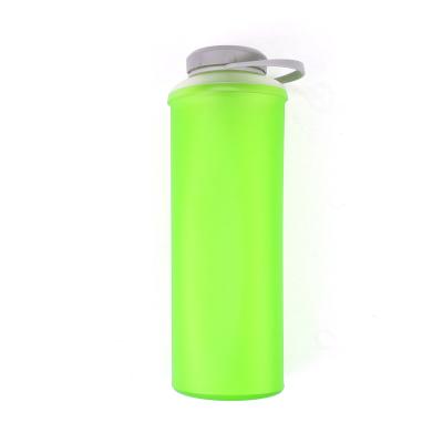 China Sustainable Fold Sports 1000 Ml Leak Resistant Soft Water Bottles for sale