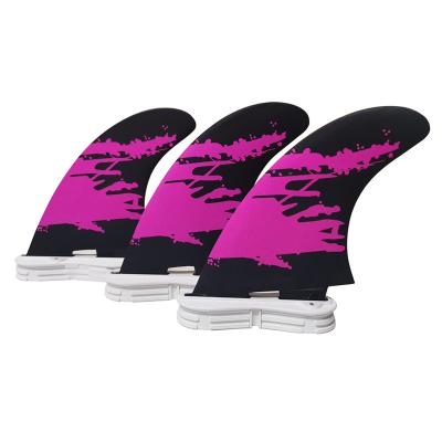 China Warter Sports OEM ODM New Arrival 2022 Double Tabs Fin 2 Tri Set M Double Tabs 2 Surfboard Fins In Fiberglass Fin Free Shipping for sale