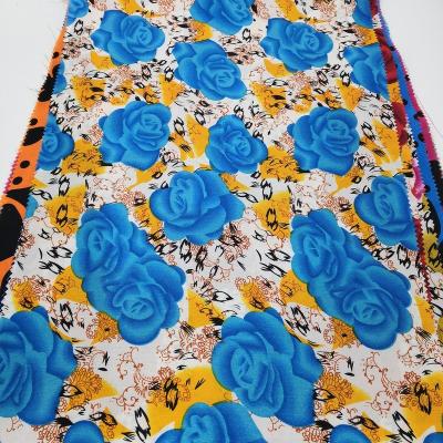 China Shining Tear-Resistant Custom Design Printed Spandex Woven Satin Fabric Muslim Dress Fabric for sale