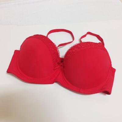 China High quality sexy bra and panties ladies QUICK DRY red bra plus size underwear for sale