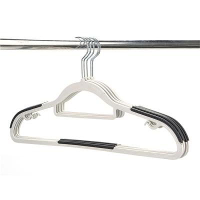 China Durable High Quality Coat Hanger Supply Low Price Plastic Non-slip Coat Hanger 5 Layers For Garment for sale