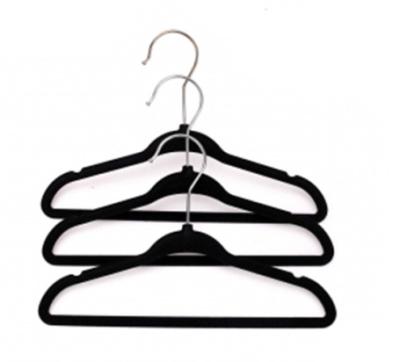 China Factory direct sale Gray Multi Colors Children non-slip hangers baby modern velvet hangers wholesale for sale