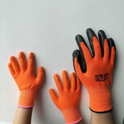 China Wear Resistant Colorful Kids Gardening Gloves Nitrile Coated Safety Working Gloves for sale