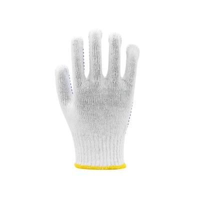 China Work Gloves Hand Protective Knit Gloves Cotton Safety Work Gloves Cheap White Cotton Knitted Safety Working Gloves for sale