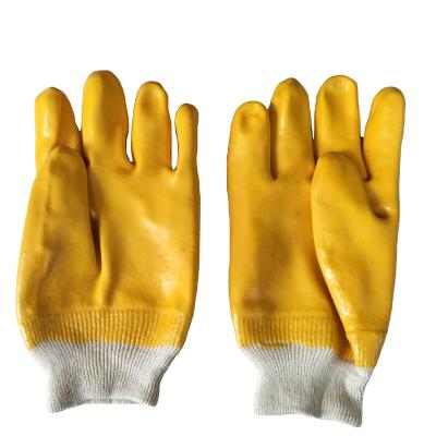 China Wear Resistant Wholesale Anti Acid Repair Working PVC Coated Gloves For Material Handling for sale