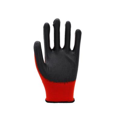 China Construction Oil Resistant Nitrile Coated Safety Working Gloves Nylon Nitrile Coated Gloves for sale