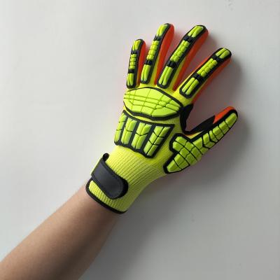 China Anti-impact Anti-Slip Cut And TPR PPE Protection Work Safety Shock Resistant Gloves for sale