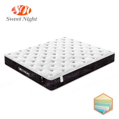 China Factory supply custom foldable coconut fiber bed hybrid base mattress foam silk mattresses for hotel price for sale