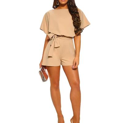 China Anti-wrinkle Ladies Women's Wide-Leg Pants Rompers Shorts Overalls S-XL Wholesales Romper for sale