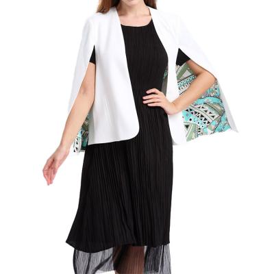 China New Arrival Anti-Wrinkle Spring Style Anti-Wrinkle Women Ladies Office Jacket Solid White Sleeveless Blazers Clothing Long Sleeve Fashion for sale