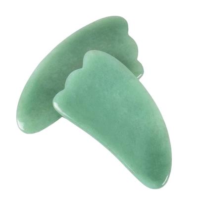 China Best Price Custom Aventurine Jade Gua Sha Facial Massage Tool for sale