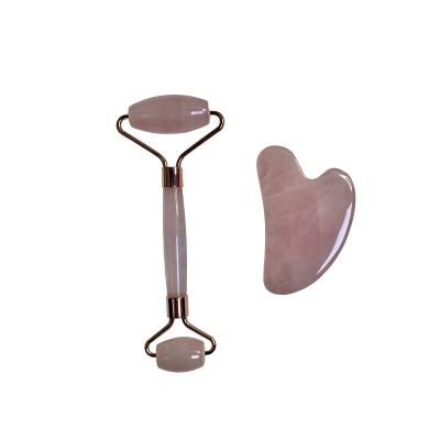 China Jade Roller Wholesale Face Care Massage Rose Quartz Facial For Face Xe Beauty Skin for sale