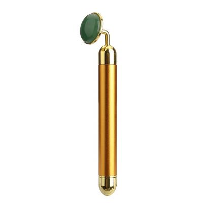 China New Arrival Face Ball Shape Electric Green Aventurine Jade Roller for sale