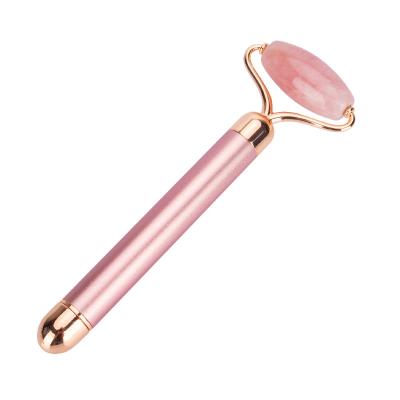 China Luxury Electric Face Jade Roller Vibrating Anti Aging Facial Roller Massage Tools for sale